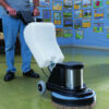 Floor Scrubber / Polisher In Action - 1