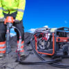 Heavy Duty Hydraulic Breaker Pack 20L Low Vibration - In Action 1