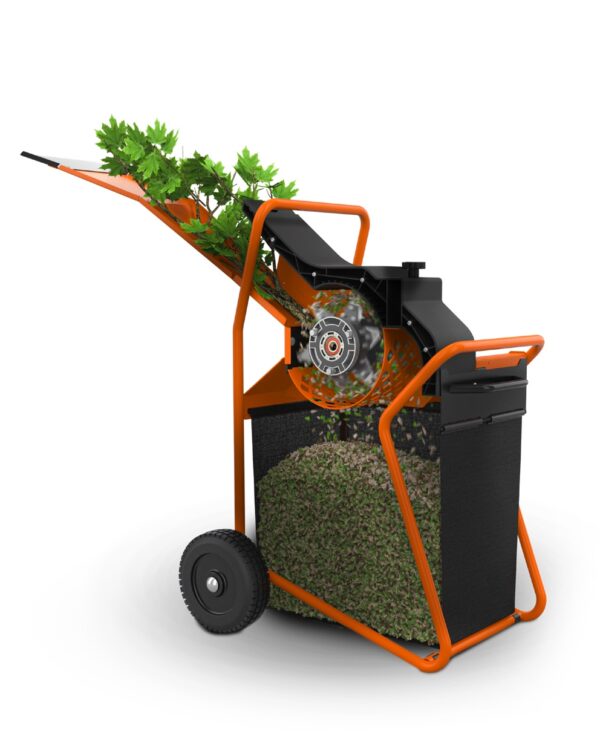 Petrol Chipper Shredder 40mm - Cross Section Petrol Chipper Shredder 40mm - Cross Section