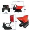 1 Tonne Tracked Skip Loader / Dumper - Specifications