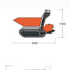 Skip Loader / Dumper (500kg Tracked) Dimensions