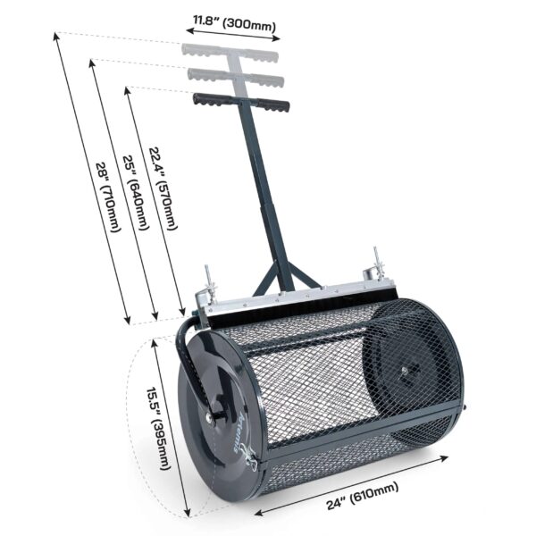 Top Dressing, Soil & Compost Spreader - Dimensions
