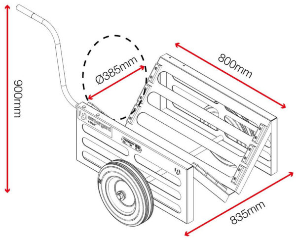 V-Kart Trolley - Dims 1
