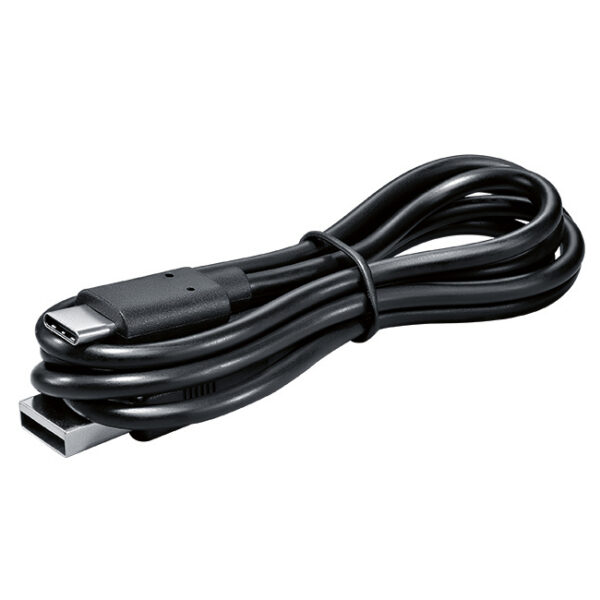 USB-C charging cable included with the Bosch 50m laser measure hire kit.